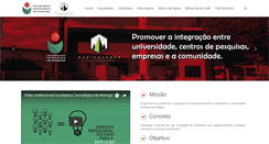 Desktop Screenshot of incubadoramaringa.org.br